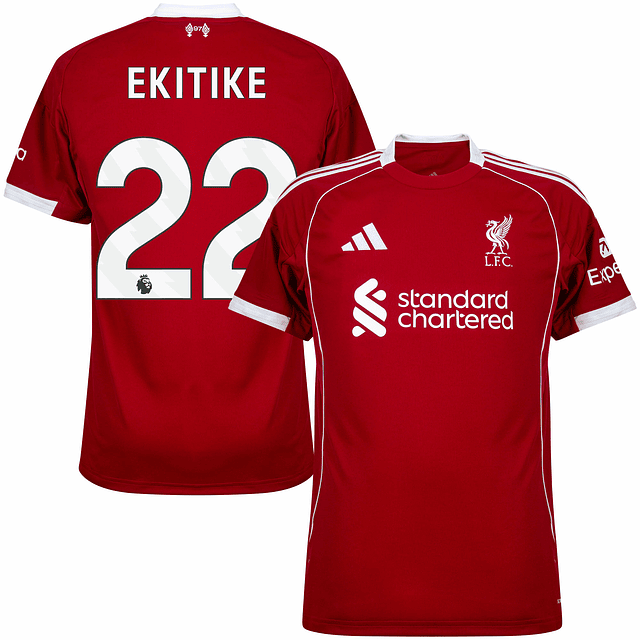 Criança - Camisola principal Liverpool 25/26 - Ekitike 22