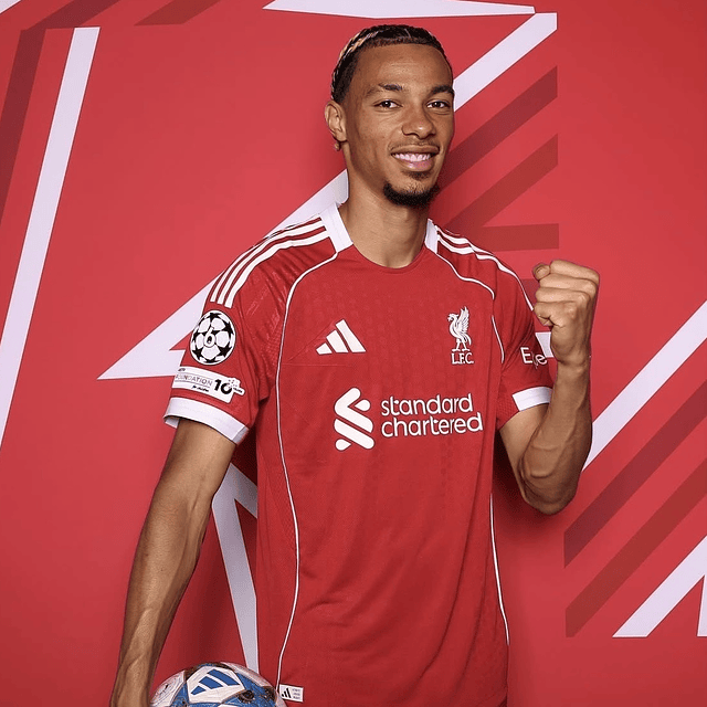 Criança - Camisola principal Liverpool 25/26 - Ekitike 22