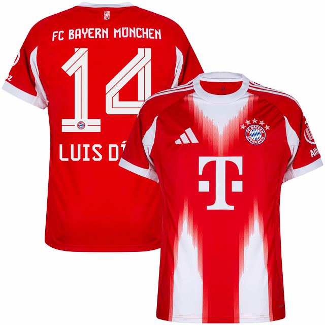 Criança - Camisola principal Bayern Munique 25/26 - Luis Díaz 14