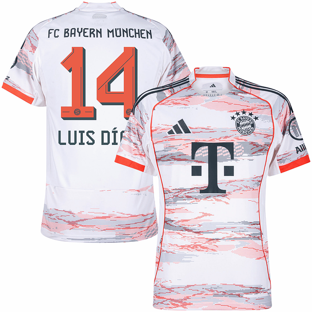Criança - Camisola alternativa Bayern Munique 25/26 - Luis Díaz 14
