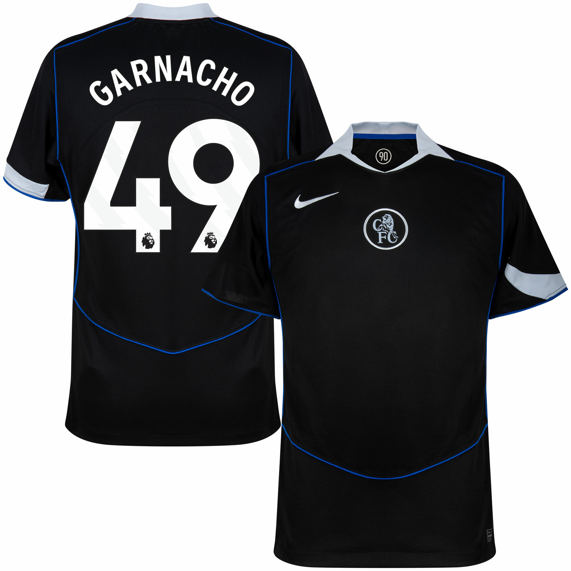 Criança - 3ª Camisola Chelsea Total 90 25/26 - Garnacho 49 1