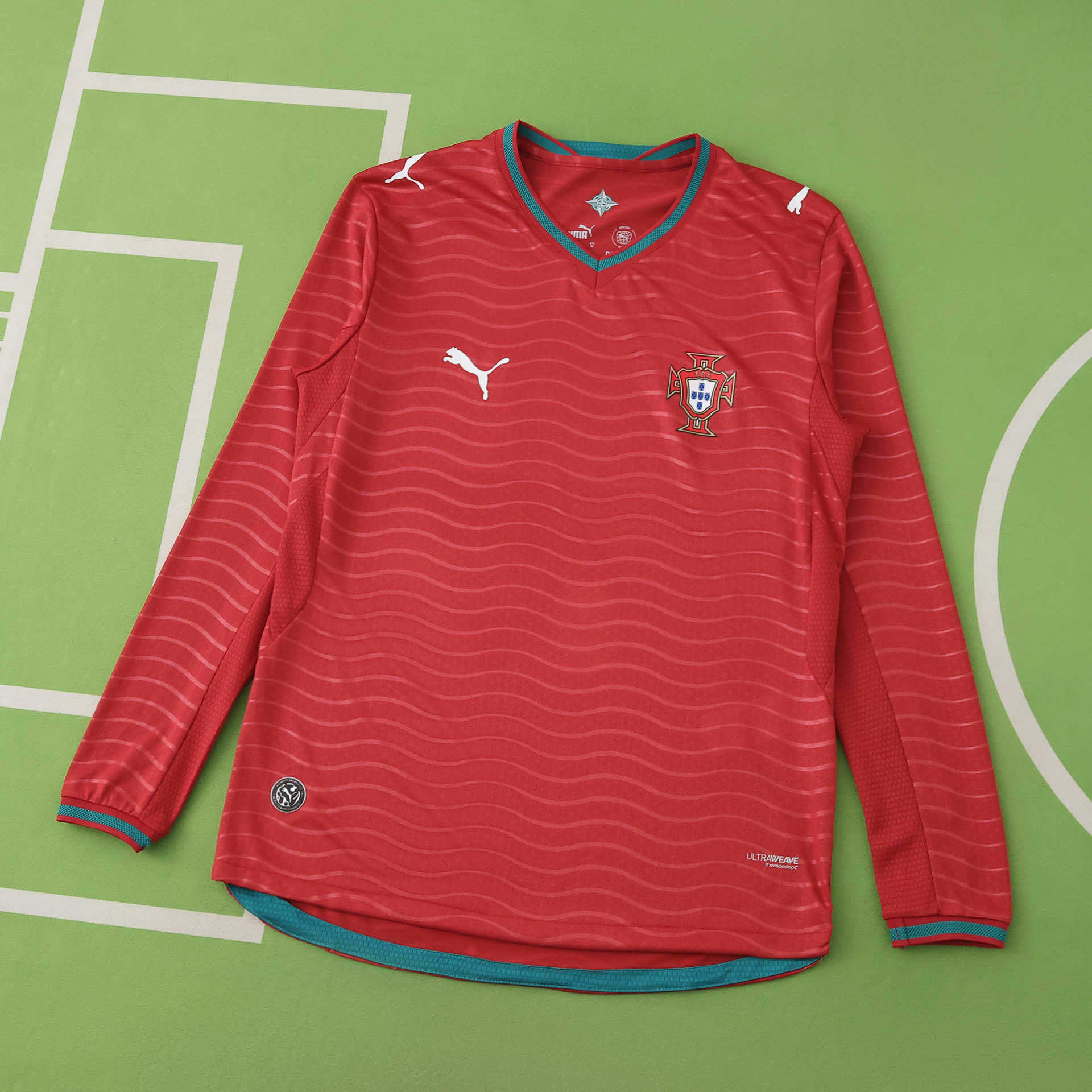 Camisola Principal Portugal Mundial 2026 Manga comprida - Versão Jogador 1