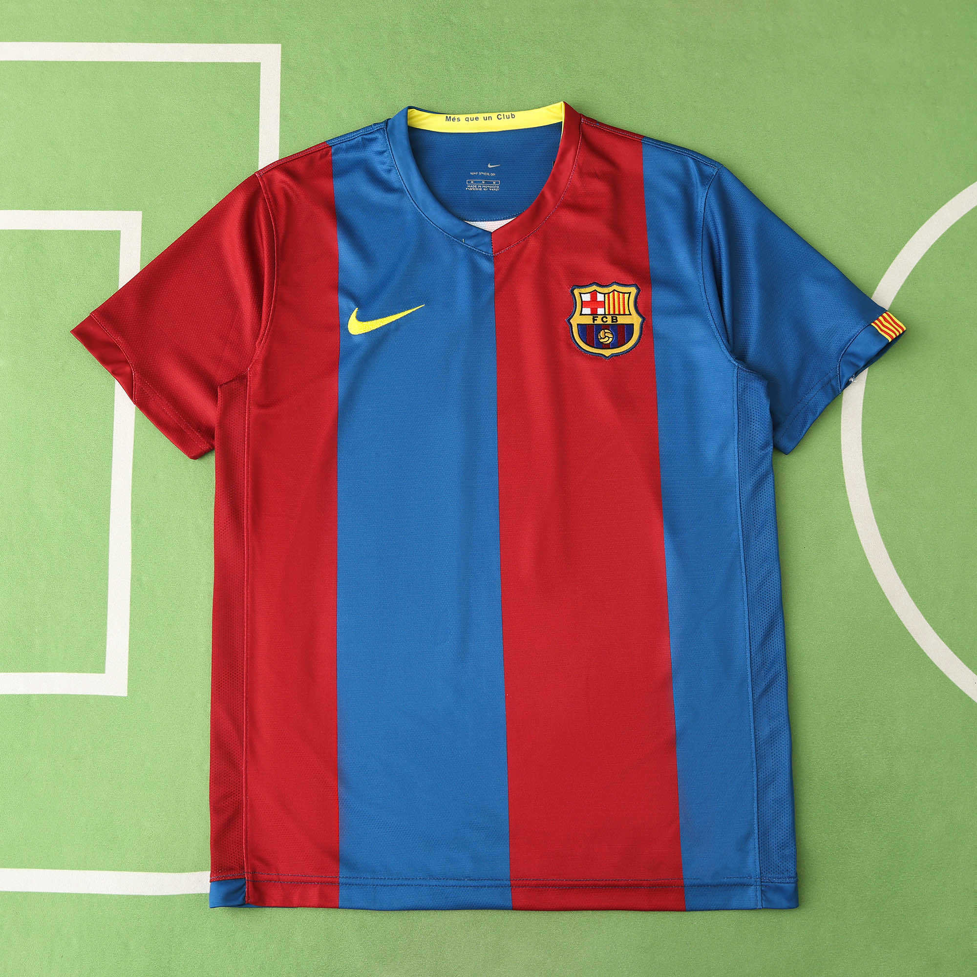 Camisola Principal Barcelona 2006-2007 - Ronaldinho 10 - Versão adepto 4