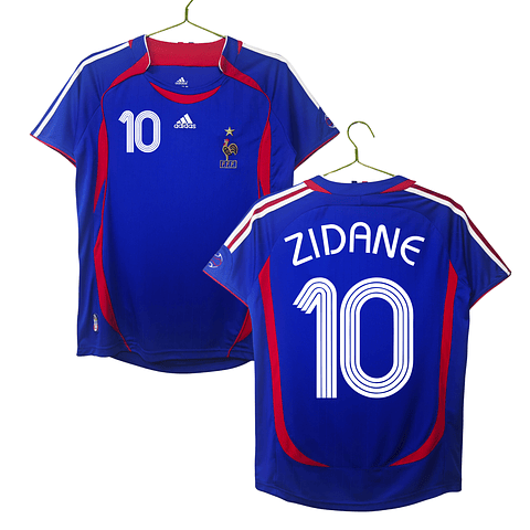Camisola principal França Mundial 2006 - Zidane 10 - Versão adepto