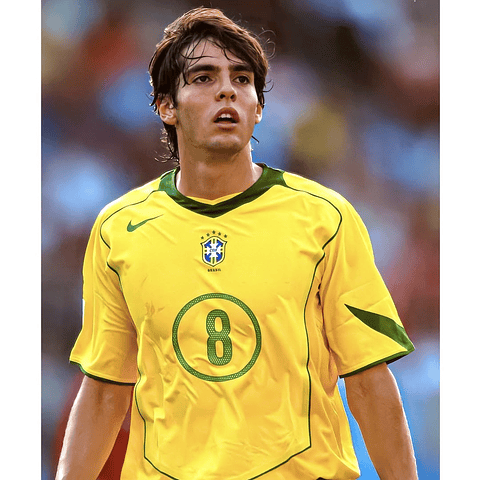 Camisola principal Brasil 2004 - Kaká 8 - Versão adepto