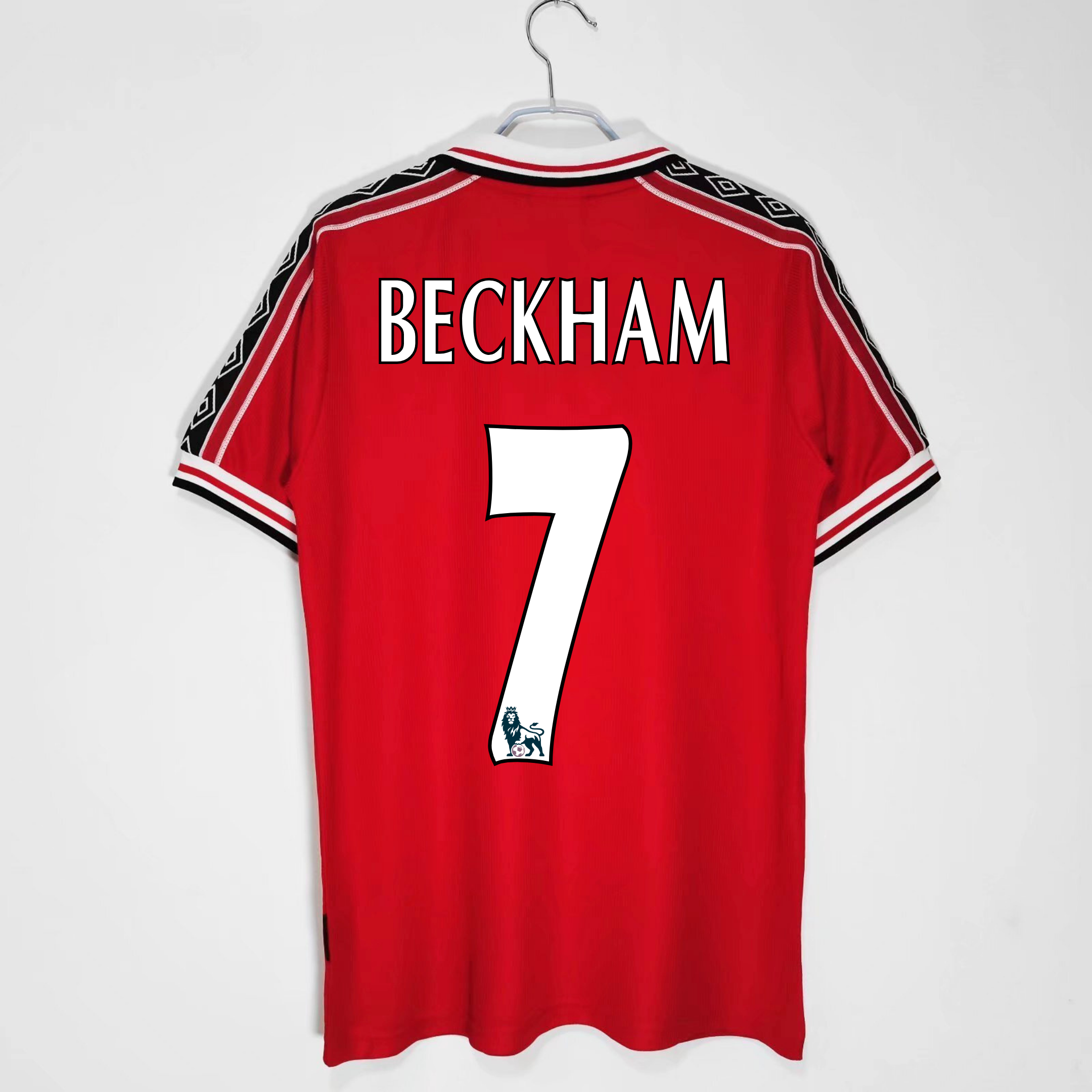 Camisola principal Man United 1998/1999 - Beckham 7 - Versão adepto 3