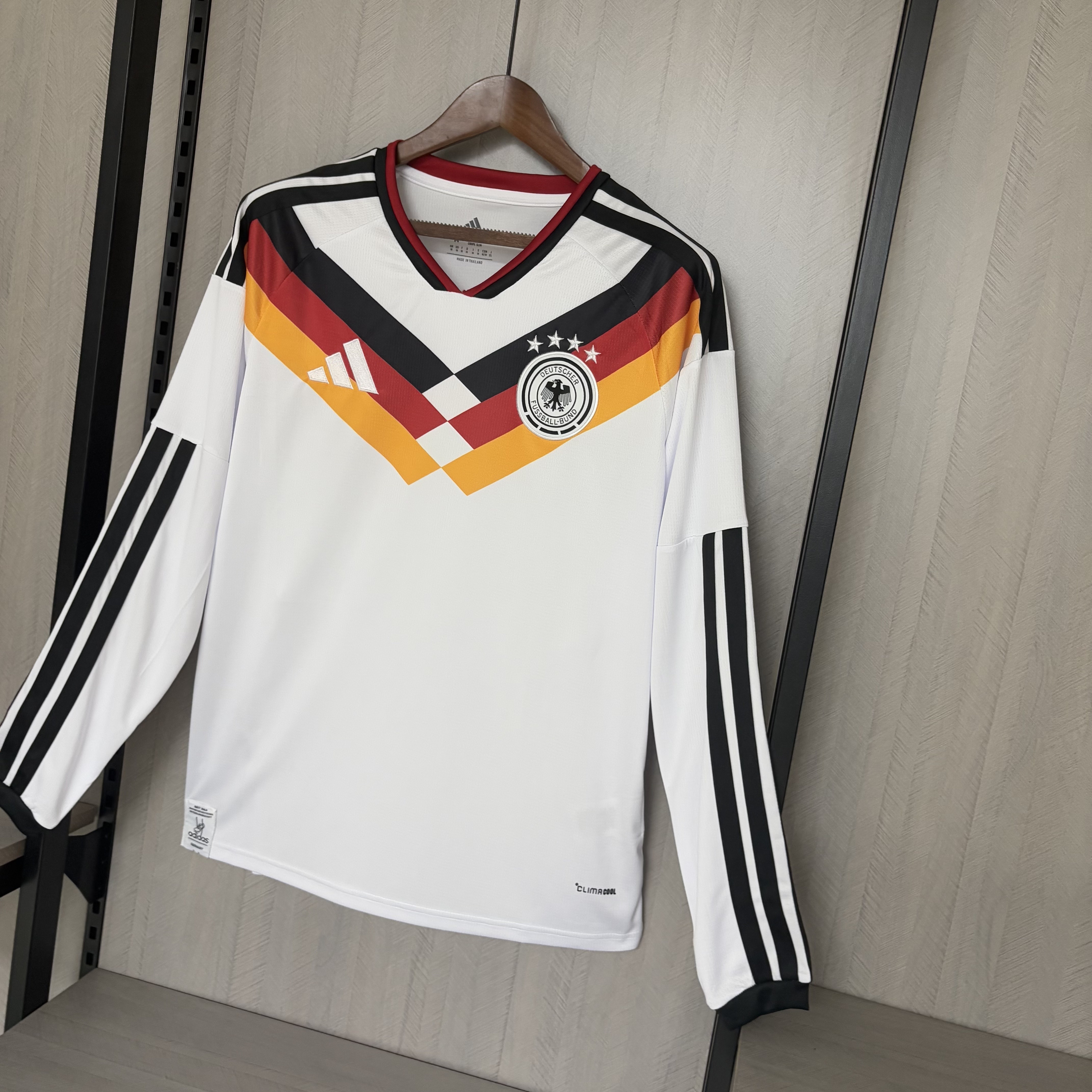 Camisola Principal Alemanha Mundial 2026 Manga comprida - Versão adepto 5