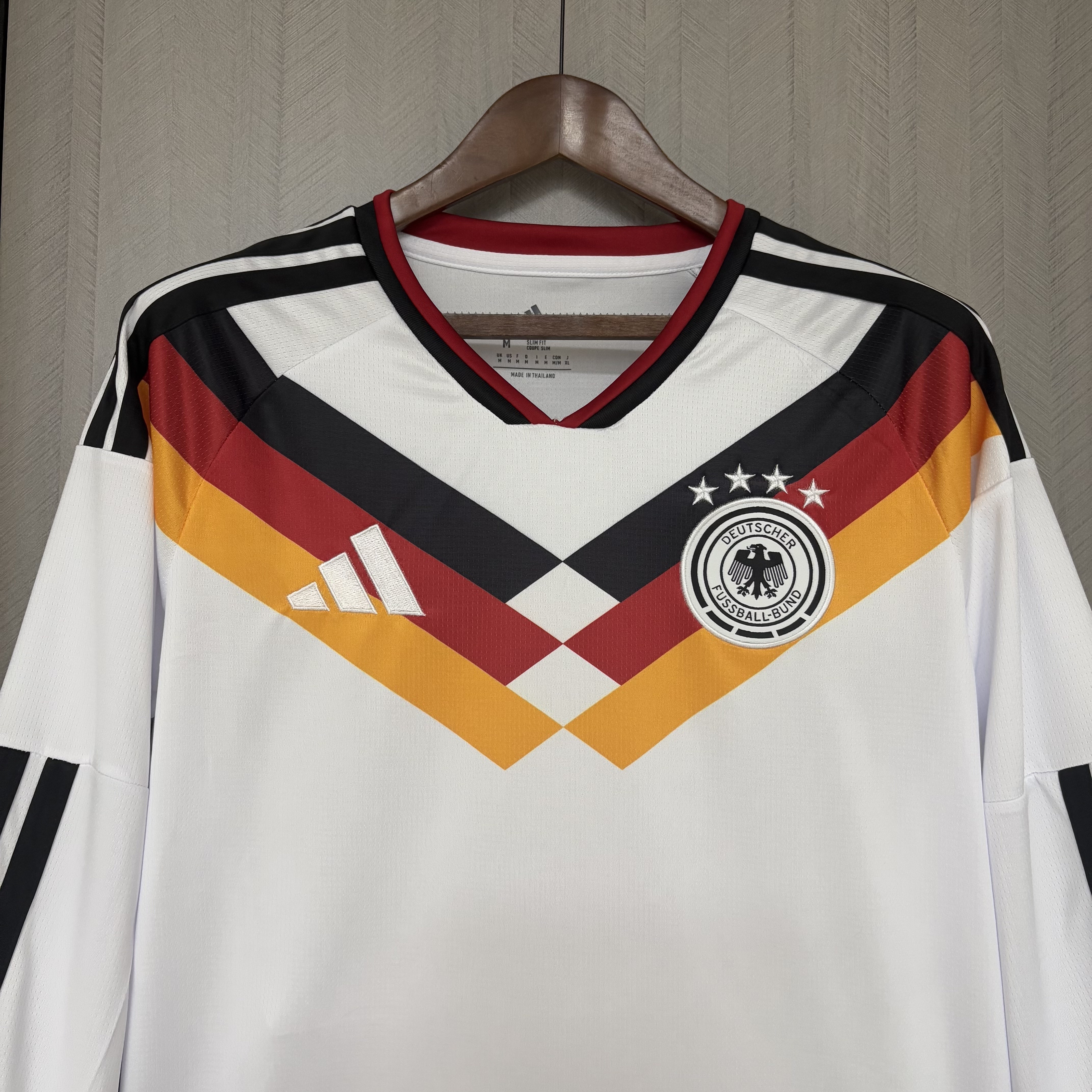 Camisola Principal Alemanha Mundial 2026 Manga comprida - Versão adepto 7