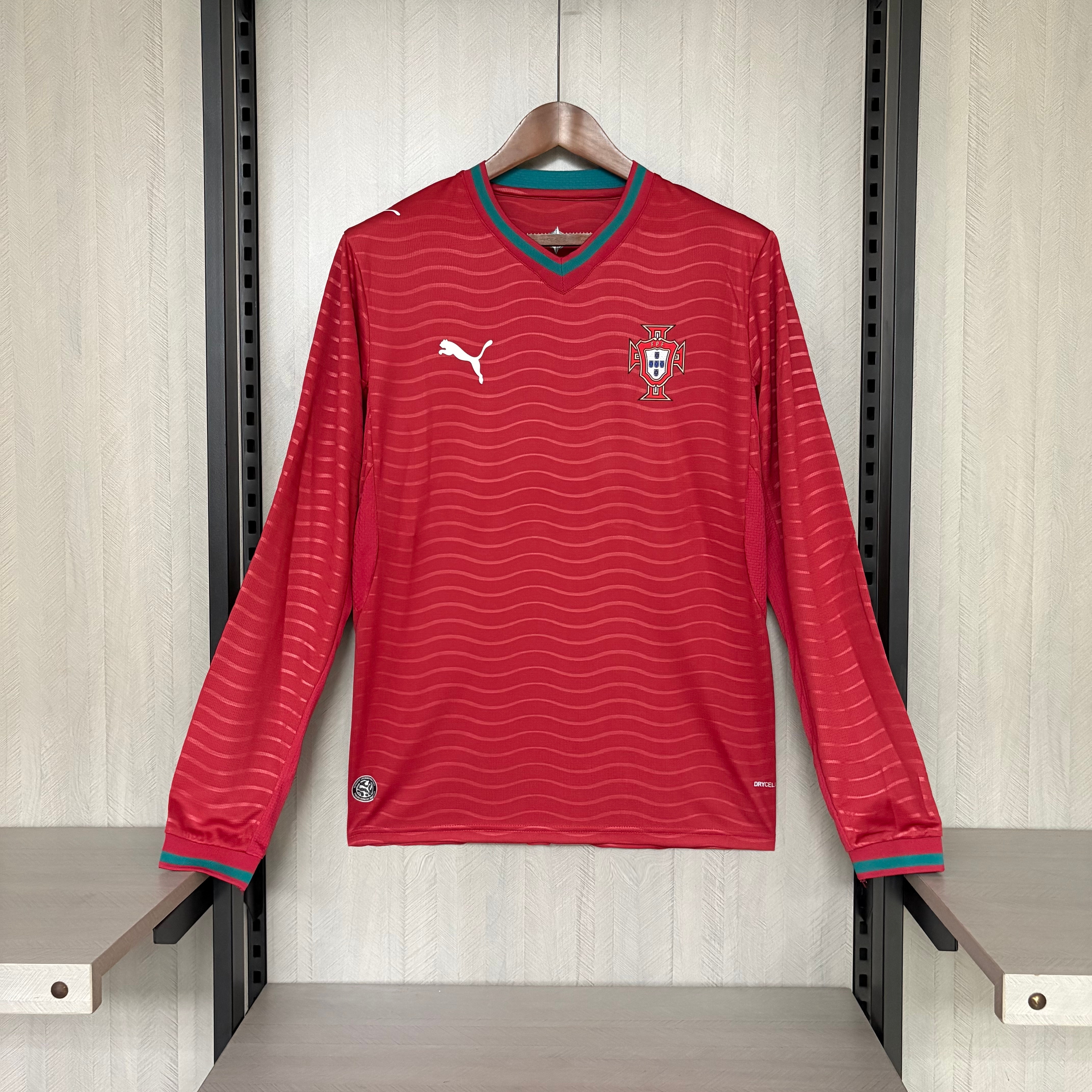 Camisola Principal Portugal Mundial 2026 Manga comprida - Versão adepto 1