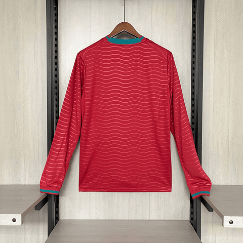 Camisola Principal Portugal Mundial 2026 Manga comprida - Versão adepto