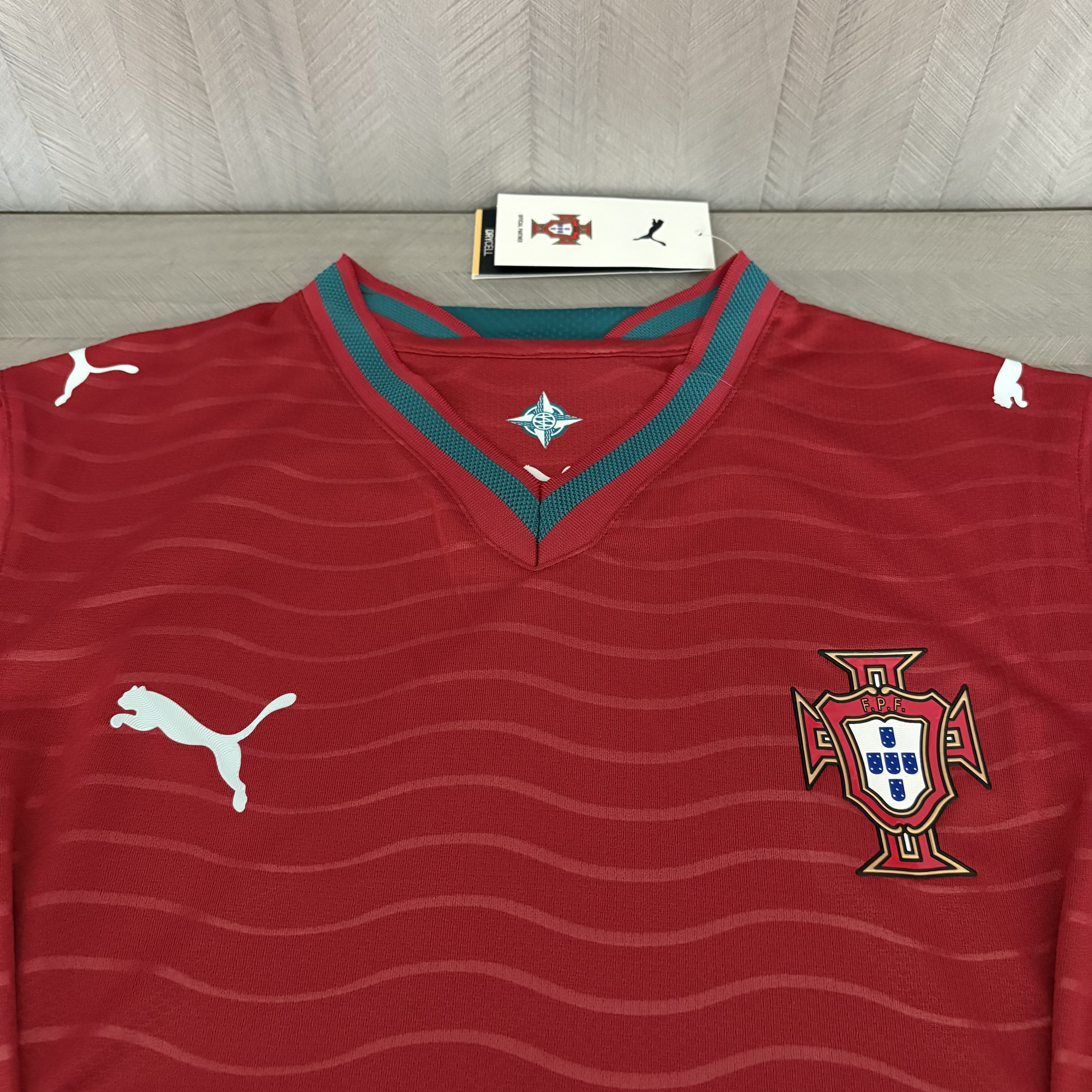 Camisola Principal Portugal Mundial 2026 Manga comprida - Versão Jogador 8