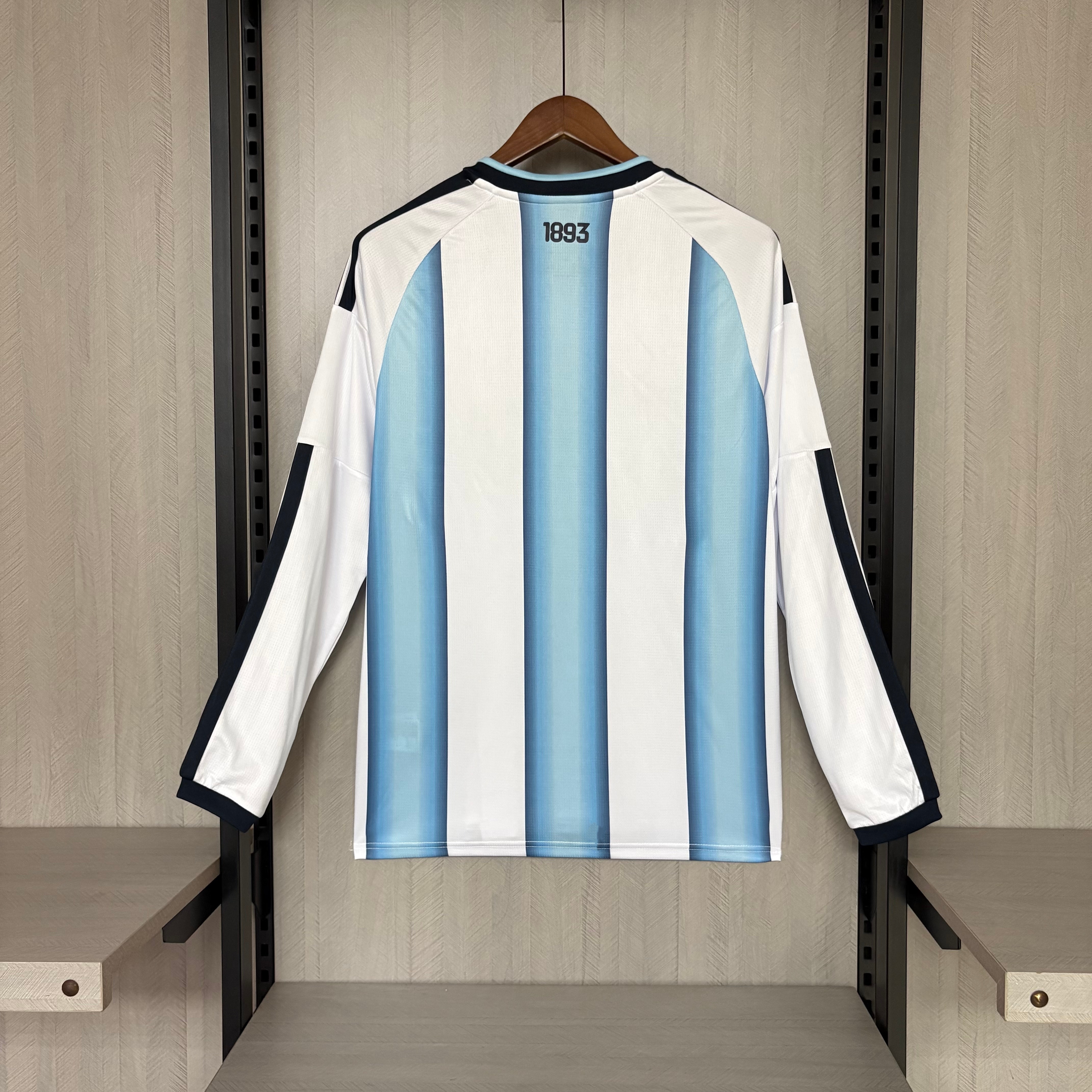 Camisola Principal Argentina Mundial 2026 Manga comprida - Versão adepto 2