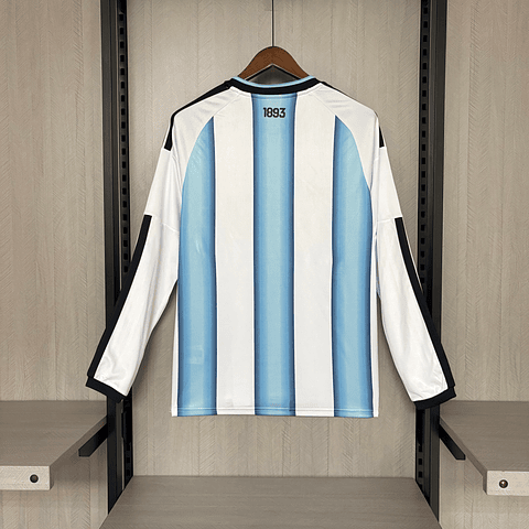 Camisola Principal Argentina Mundial 2026 Manga comprida - Versão adepto