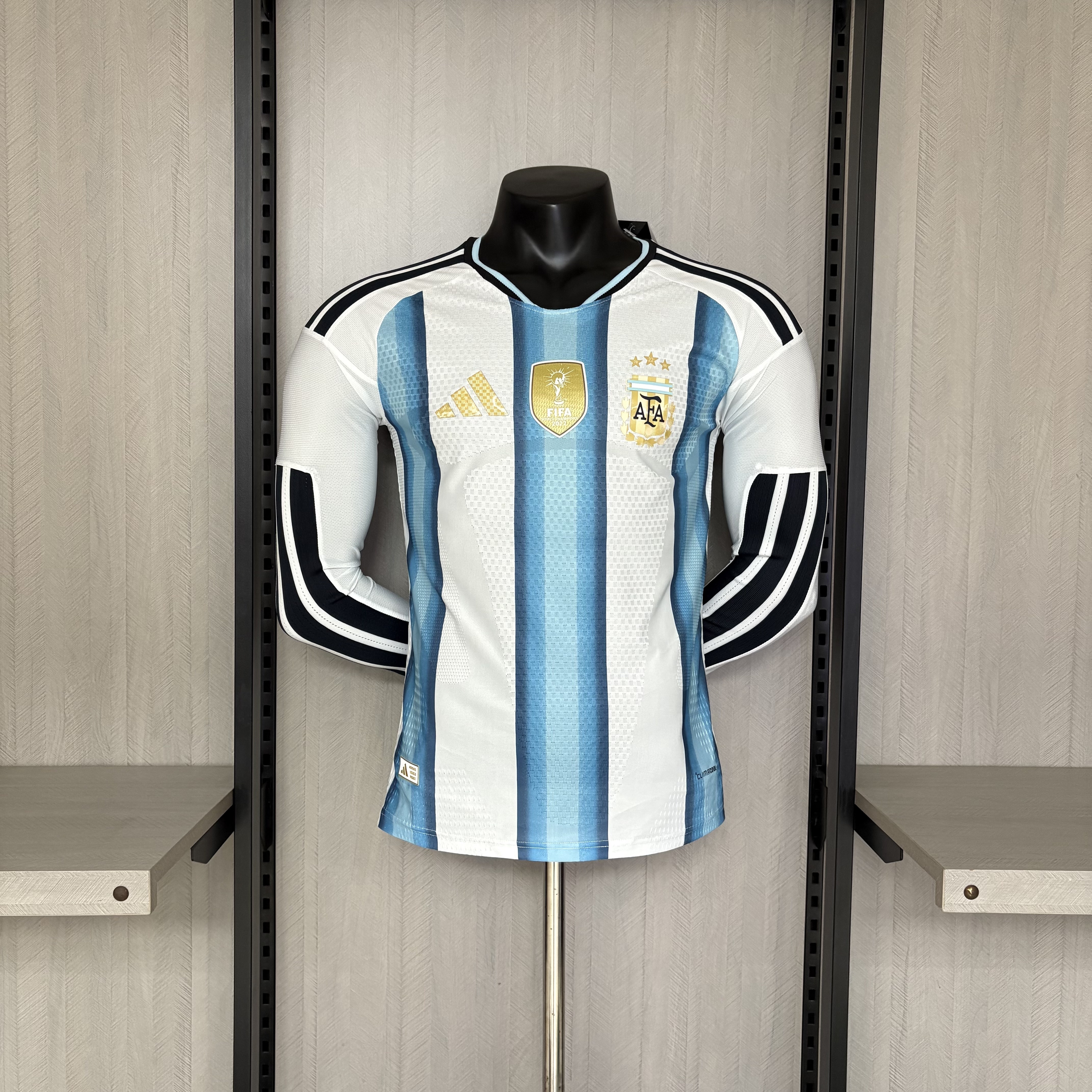 Camisola Principal Argentina Mundial 2026 Manga comprida - Versão Jogador 1