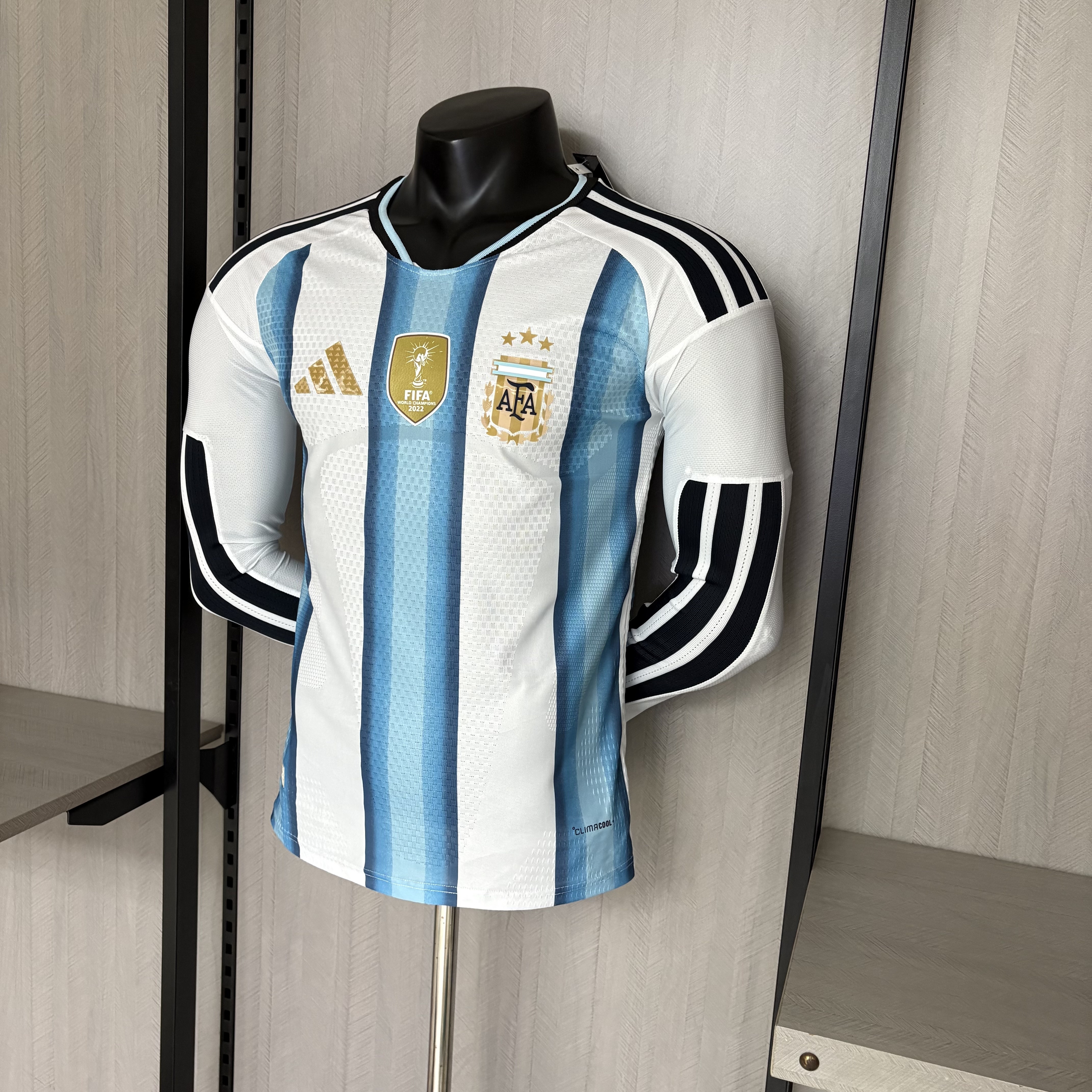 Camisola Principal Argentina Mundial 2026 Manga comprida - Versão Jogador 7