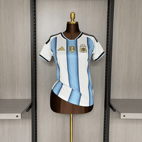 Camisola Principal Argentina Mundial 2026 - Versão feminina