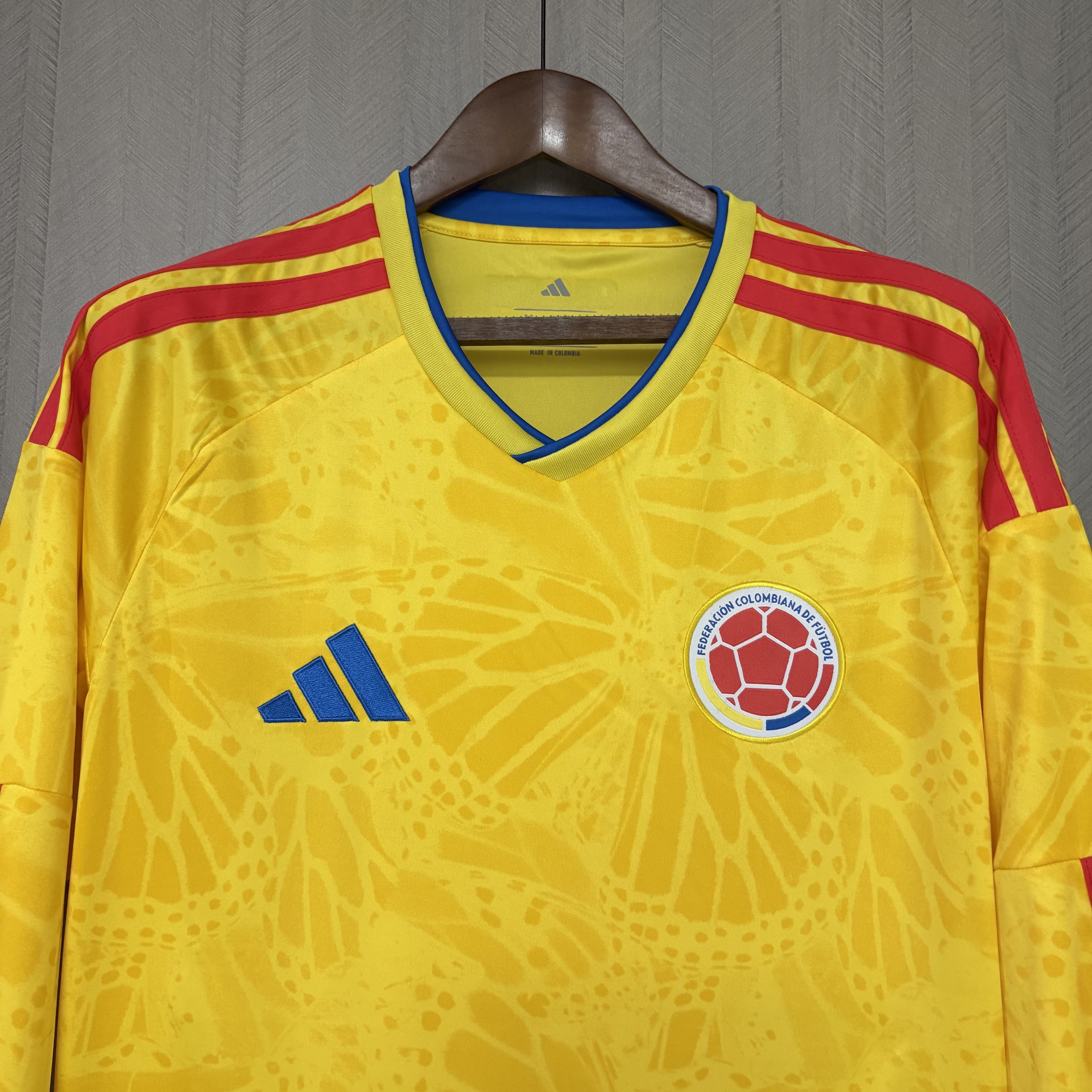 Camisola Principal Colômbia Mundial 2026 Manga comprida - Versão adepto 5