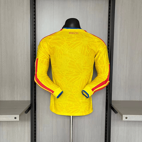 Camisola Principal Colômbia Mundial 2026 Manga comprida - Versão Jogador