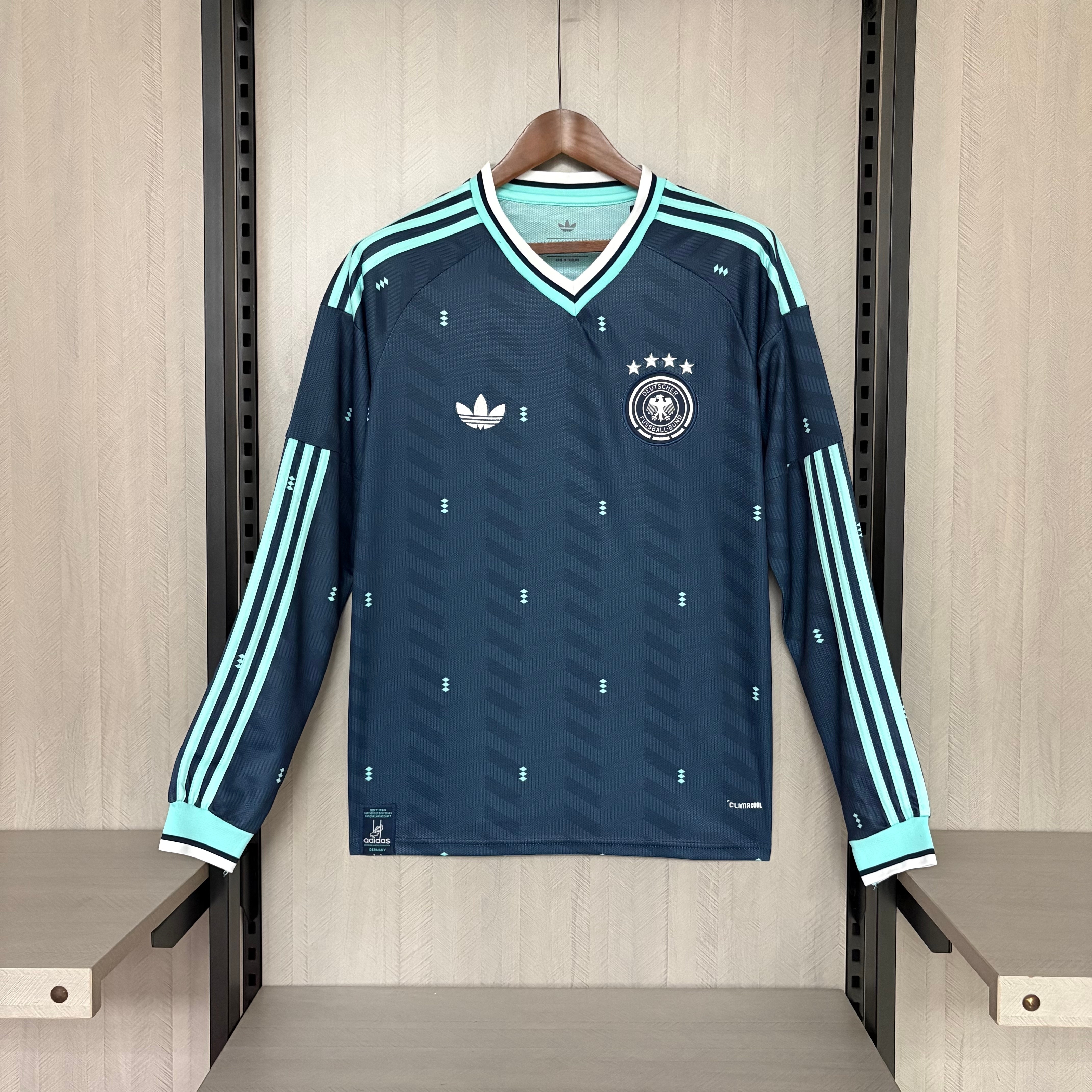 Camisola alternativa Alemanha Mundial 2026 Manga comprida - Versão adepto 1