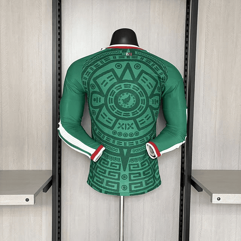Camisola Principal México Mundial 2026 Manga comprida - Versão Jogador