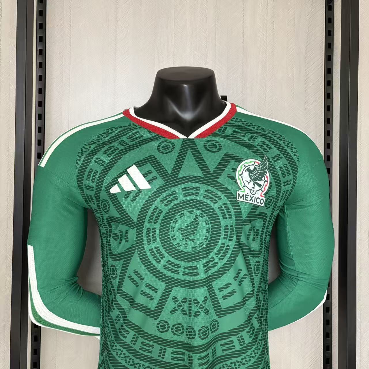 Camisola Principal México Mundial 2026 Manga comprida - Versão Jogador 7