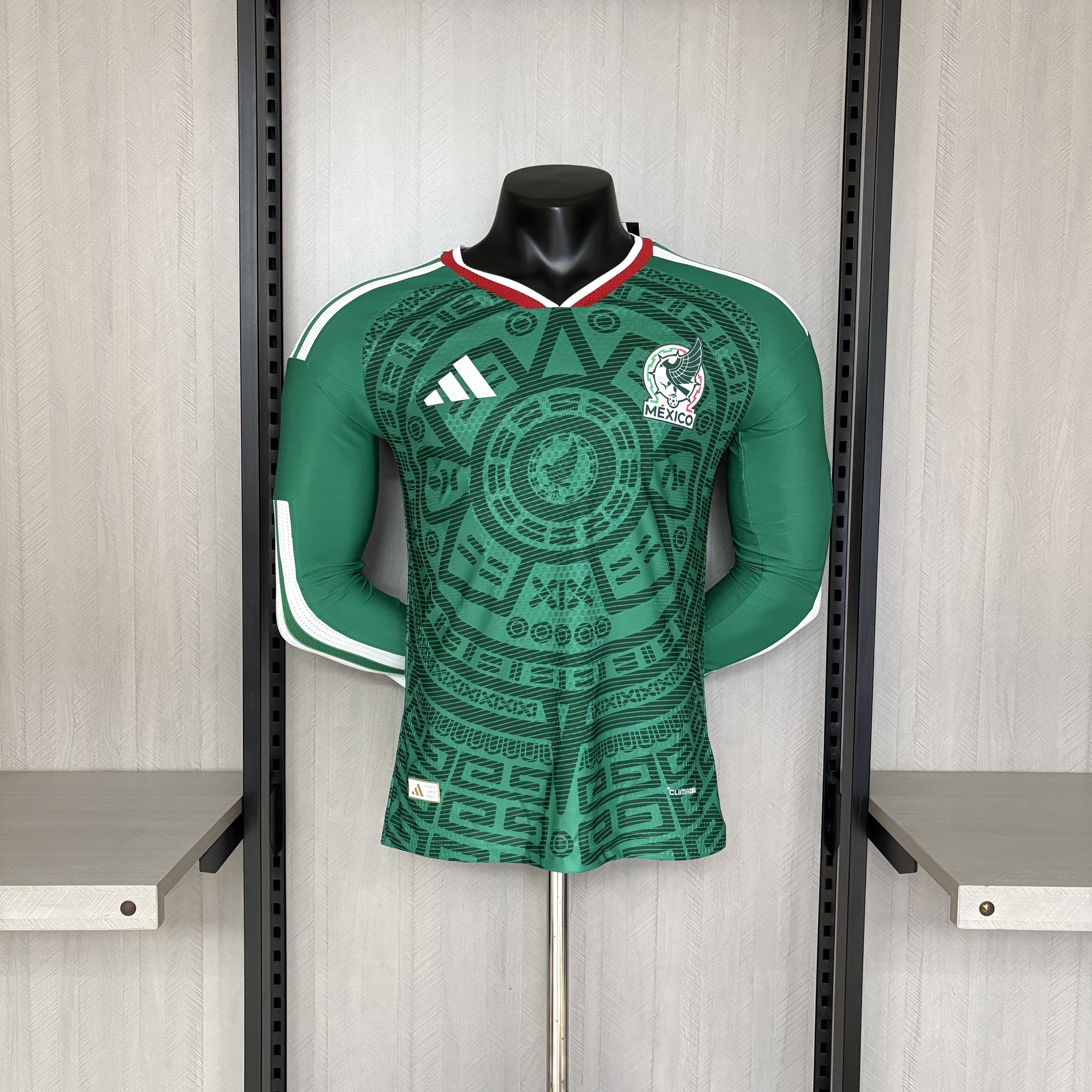 Camisola Principal México Mundial 2026 Manga comprida - Versão Jogador 1