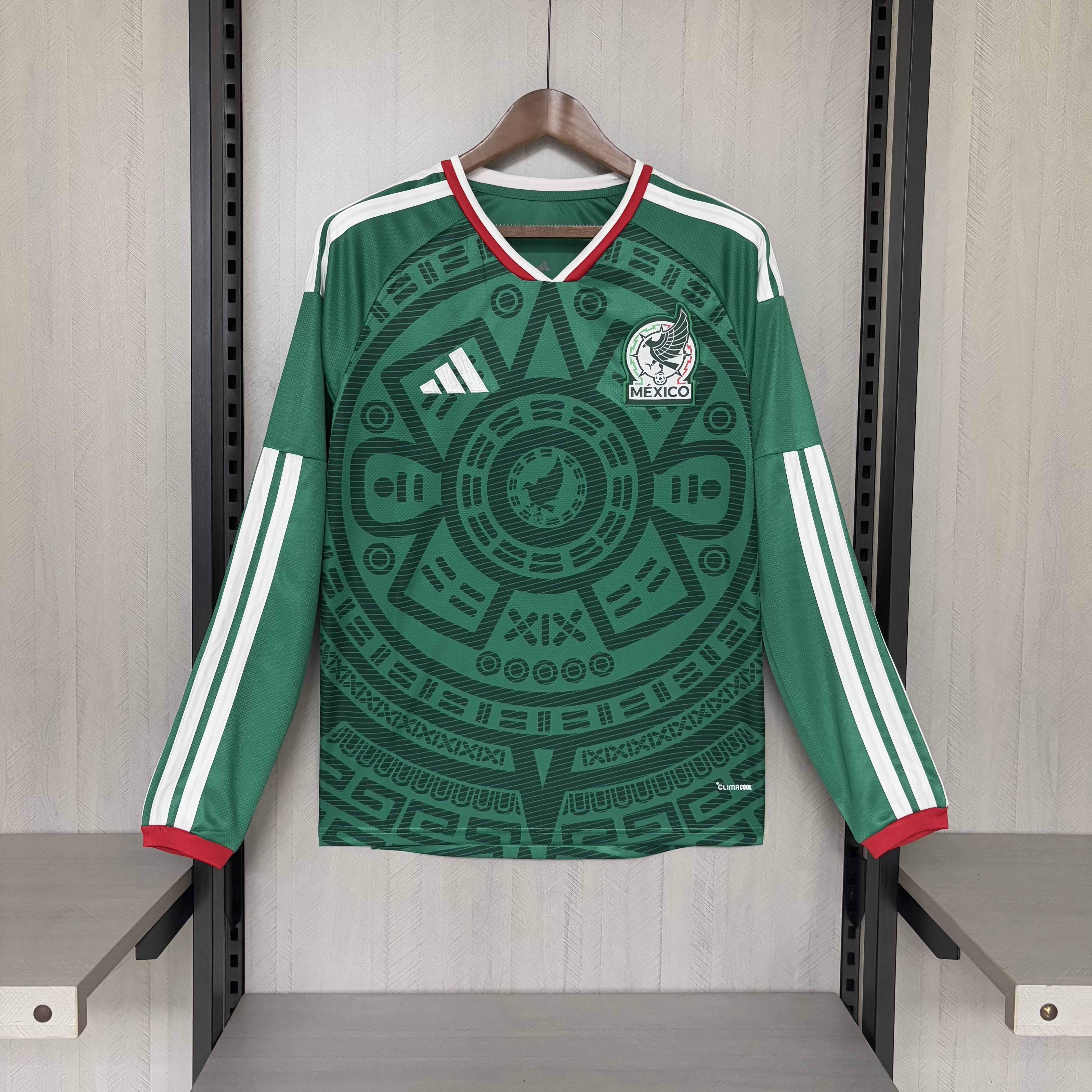 Camisola Principal México Mundial 2026 Manga comprida - Versão adepto 1