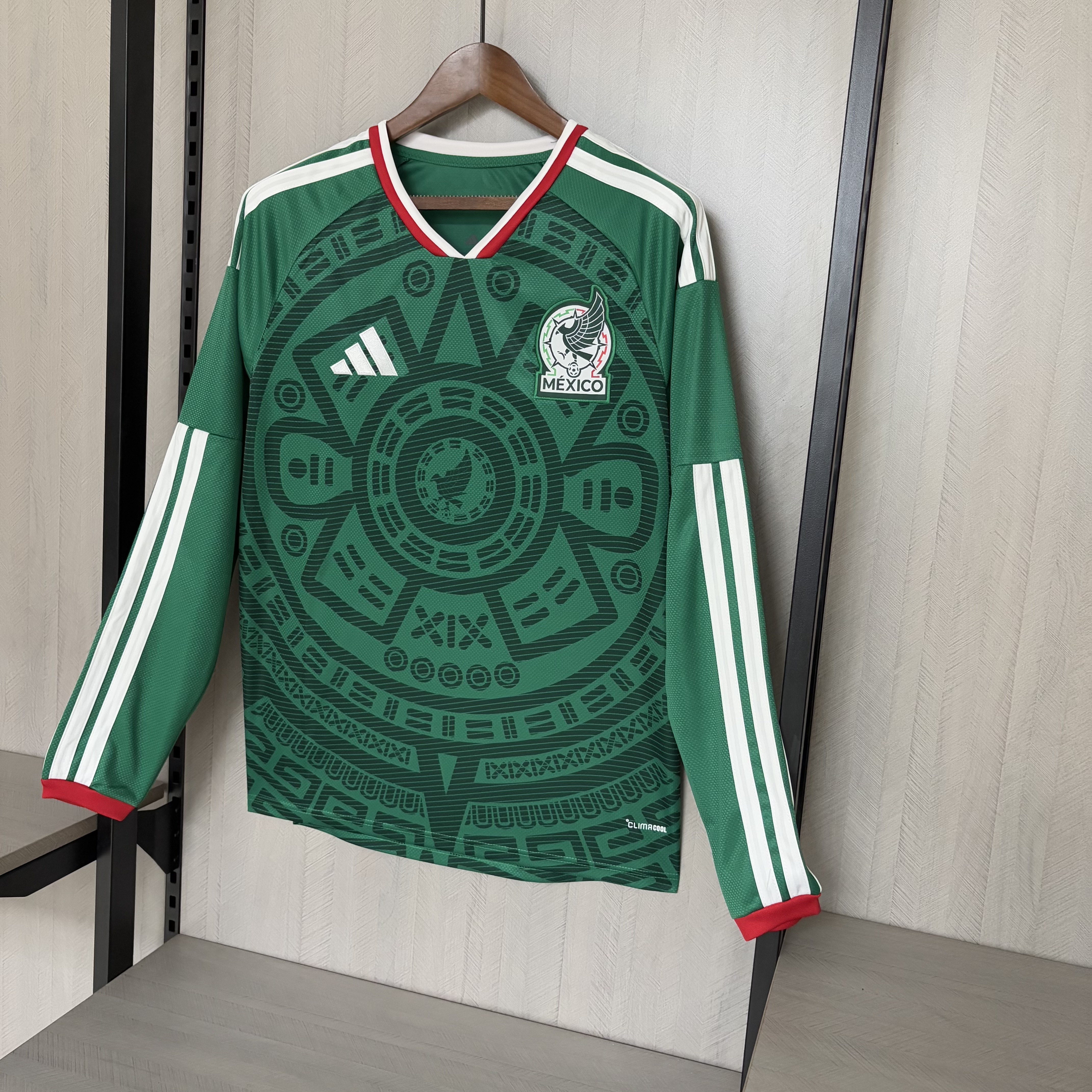 Camisola Principal México Mundial 2026 Manga comprida - Versão adepto 6