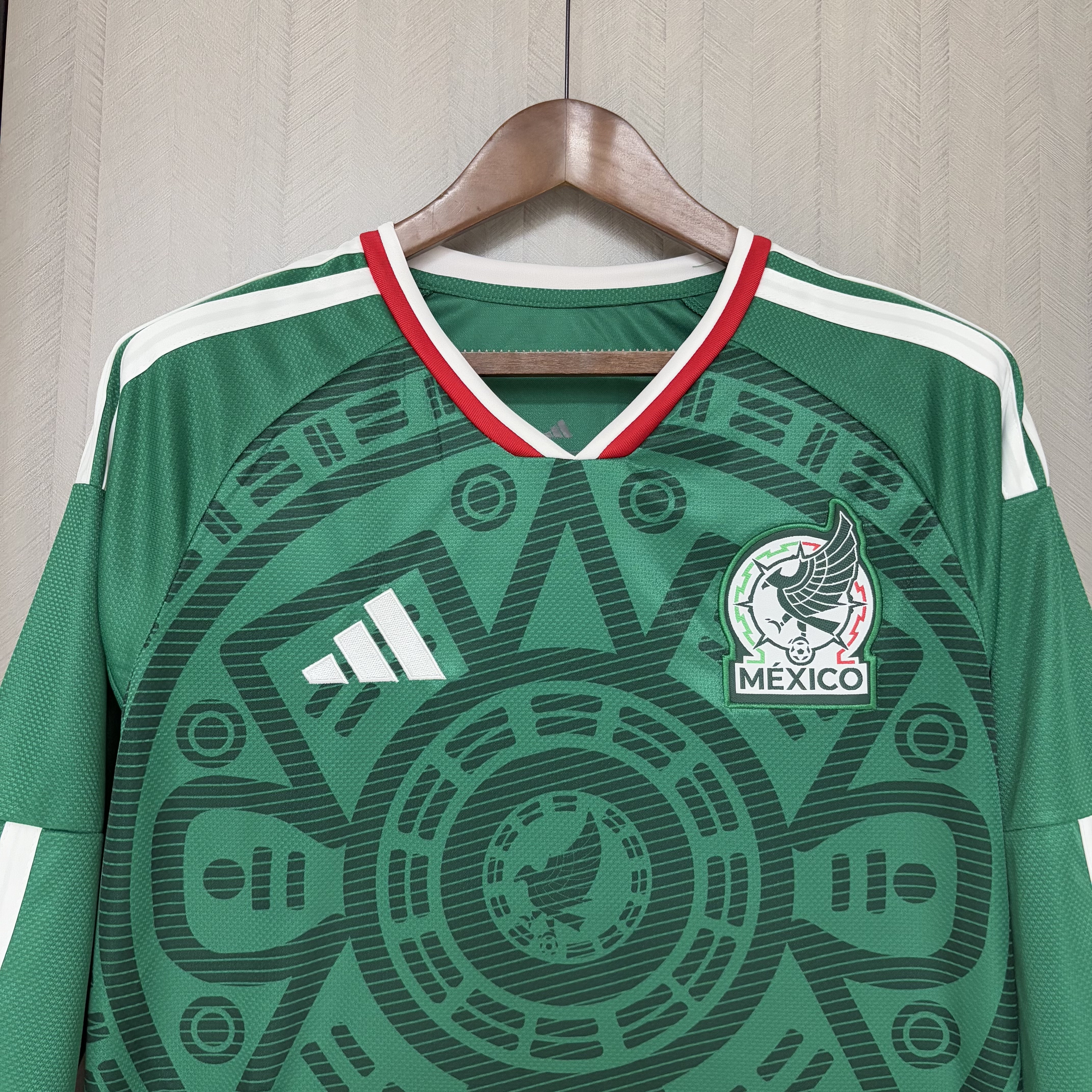 Camisola Principal México Mundial 2026 Manga comprida - Versão adepto 5