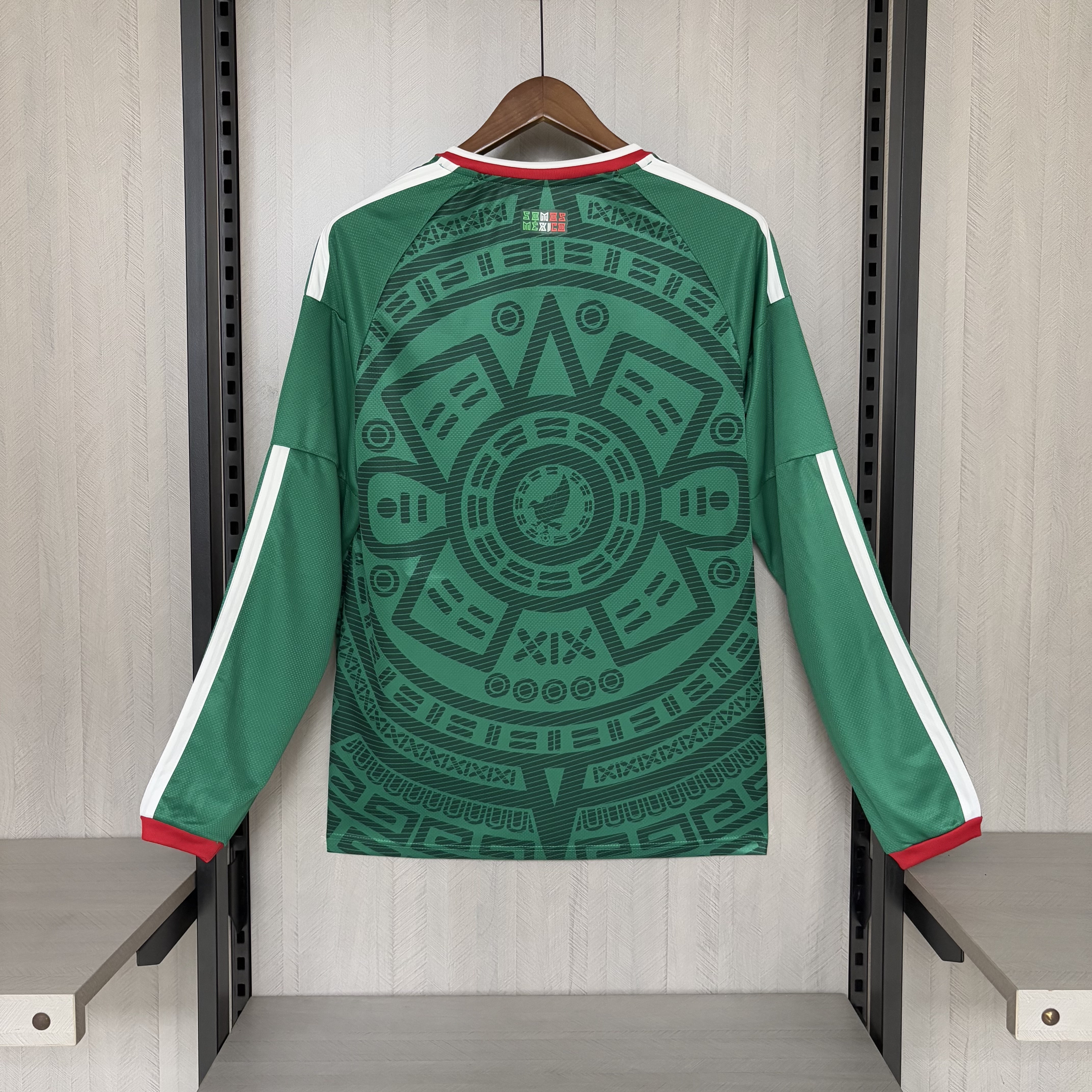 Camisola Principal México Mundial 2026 Manga comprida - Versão adepto 2