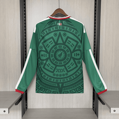 Camisola Principal México Mundial 2026 Manga comprida - Versão adepto