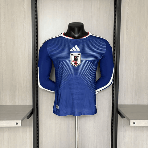 Camisola Principal Japão Mundial 2026 Manga comprida - Versão Jogador