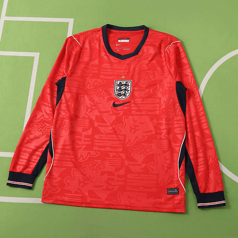 Camisola alternativa Inglaterra Mundial 2026 Manga comprida - Versão adepto