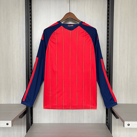 Camisola principal Espanha Mundial 2026 Manga comprida - Versão adepto