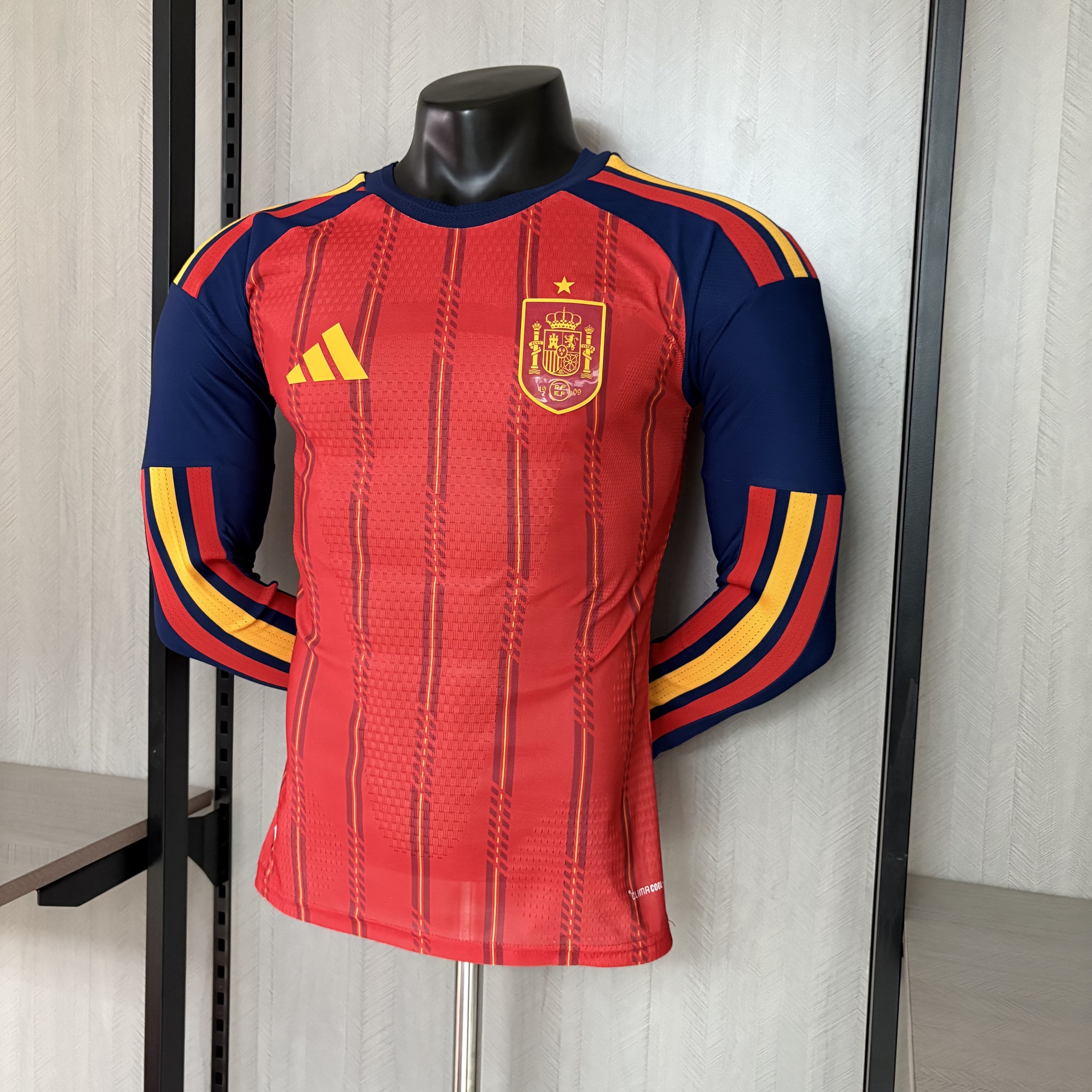 Camisola principal Espanha Mundial 2026 Manga comprida - Versão jogador 7