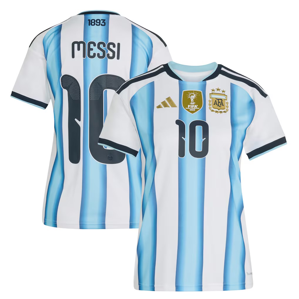 Camisola Principal Argentina Mundial 2026 - Messi 10 - Versão feminina 1