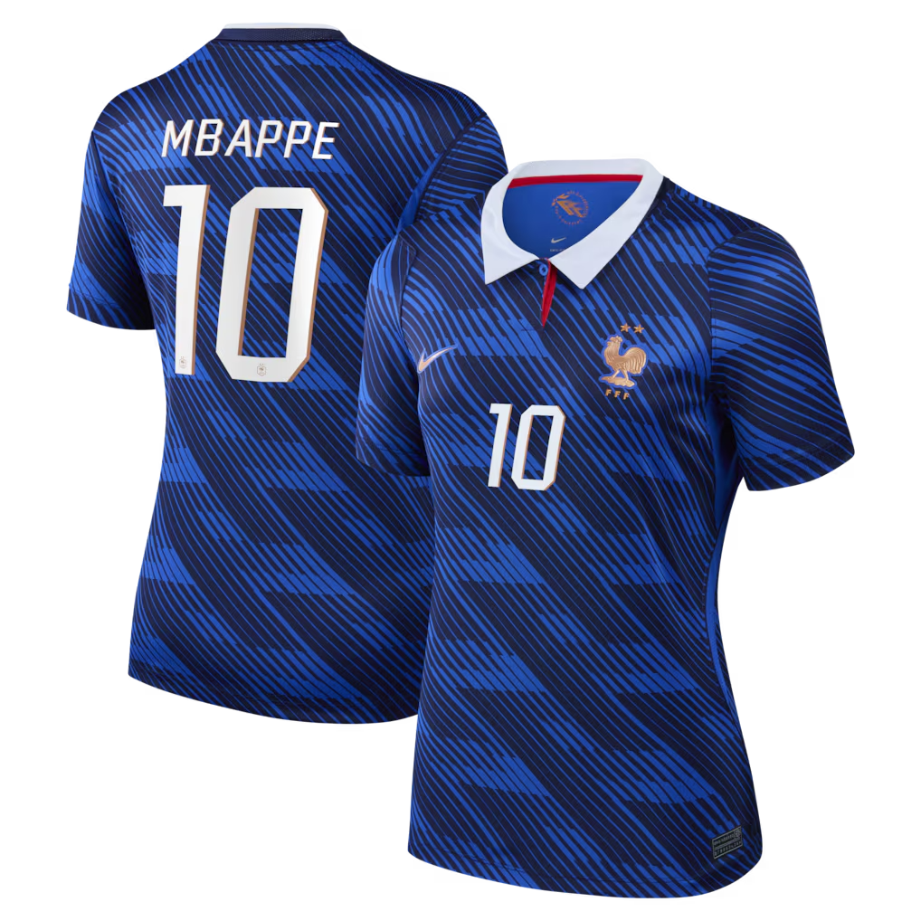 Camisola Principal França Mundial 2026 - Mbappe 10 - Versão feminina 1
