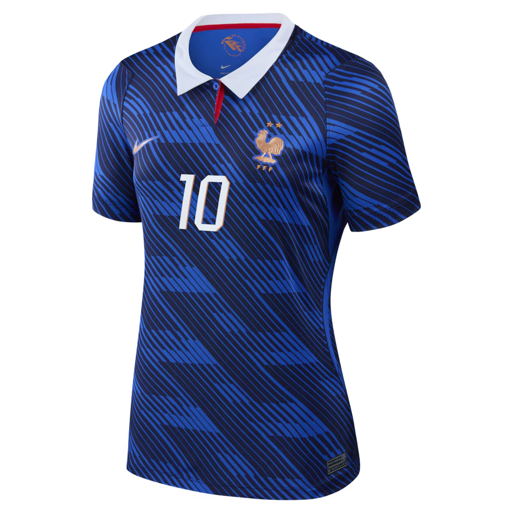 Camisola Principal França Mundial 2026 - Mbappe 10 - Versão feminina 3