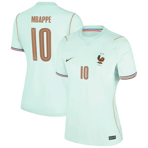 Camisola alternativa França Mundial 2026 - Mbappe 10 - Versão feminina