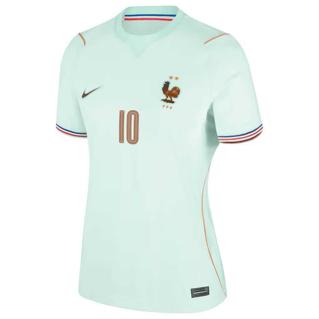 Camisola alternativa França Mundial 2026 - Mbappe 10 - Versão feminina 3