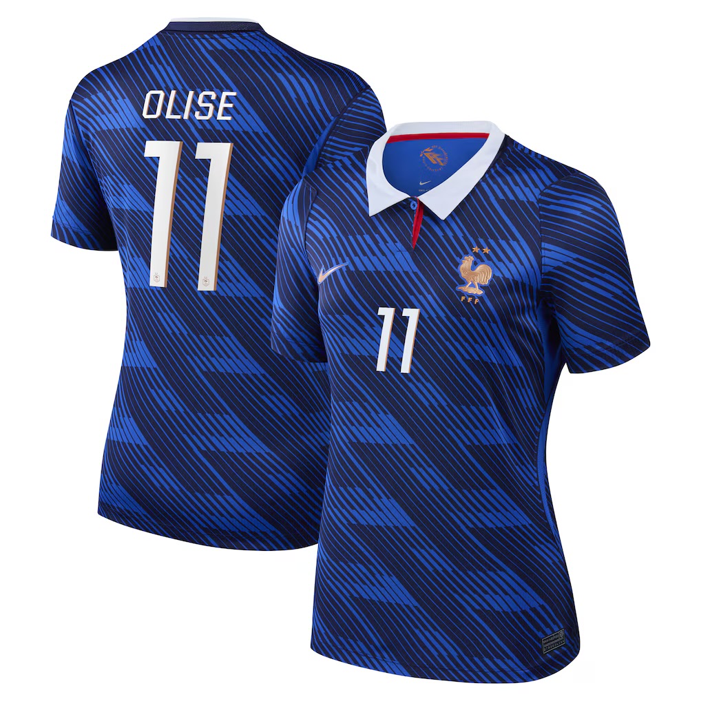 Camisola Principal França Mundial 2026 - Olise 11 - Versão feminina 1