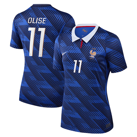 Camisola Principal França Mundial 2026 - Olise 11 - Versão feminina