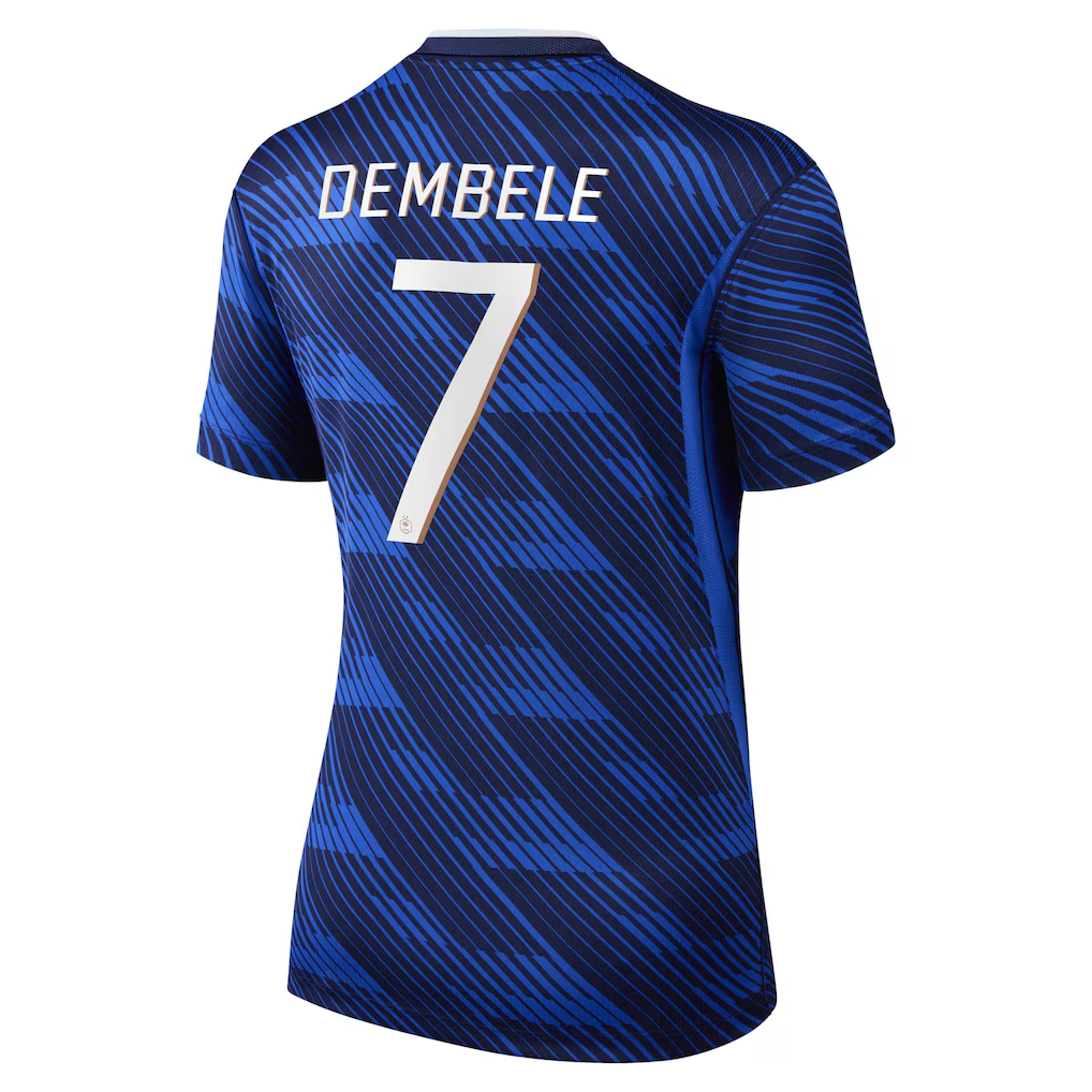Camisola Principal França Mundial 2026 - Dembele 7 - Versão feminina 2