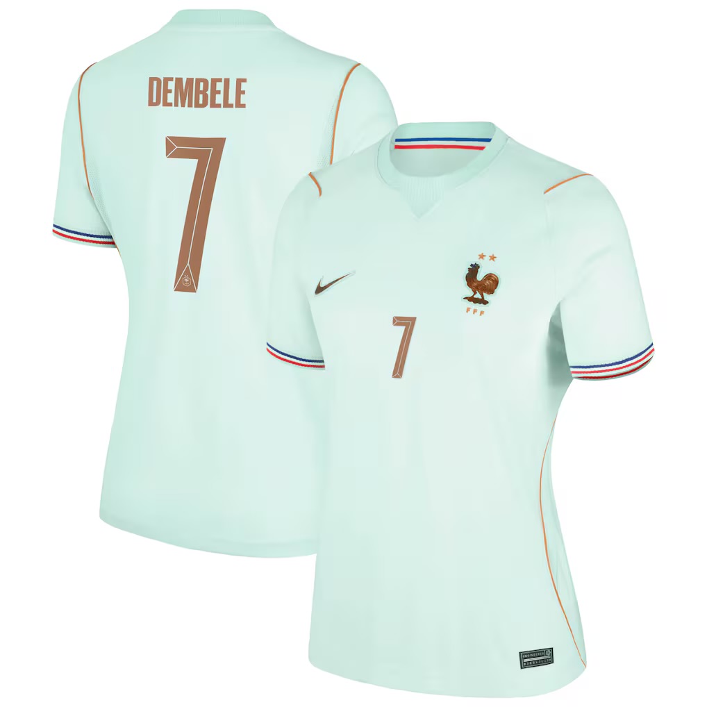 Camisola alternativa França Mundial 2026 - Dembele 7 - Versão feminina 1