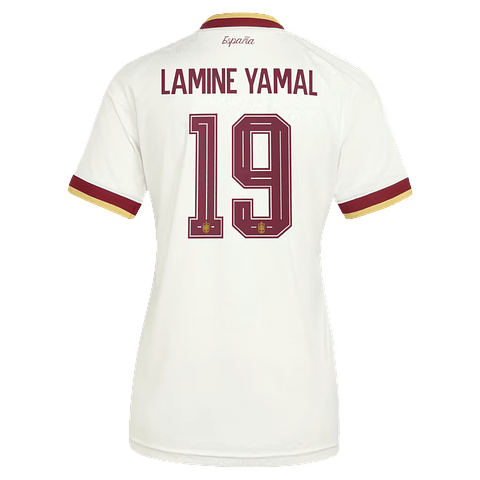 Camisola alternativa Espanha Mundial 2026 - Lamine Yamal 19 - Versão feminina - COPIE