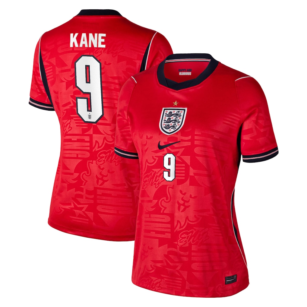 Camisola alternativa Inglaterra Mundial 2026 - Kane 9 - Versão feminina 1
