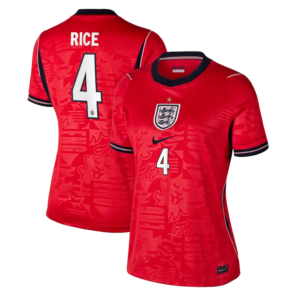 Camisola alternativa Inglaterra Mundial 2026 - Rice 4 - Versão feminina 1