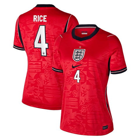Camisola alternativa Inglaterra Mundial 2026 - Rice 4 - Versão feminina