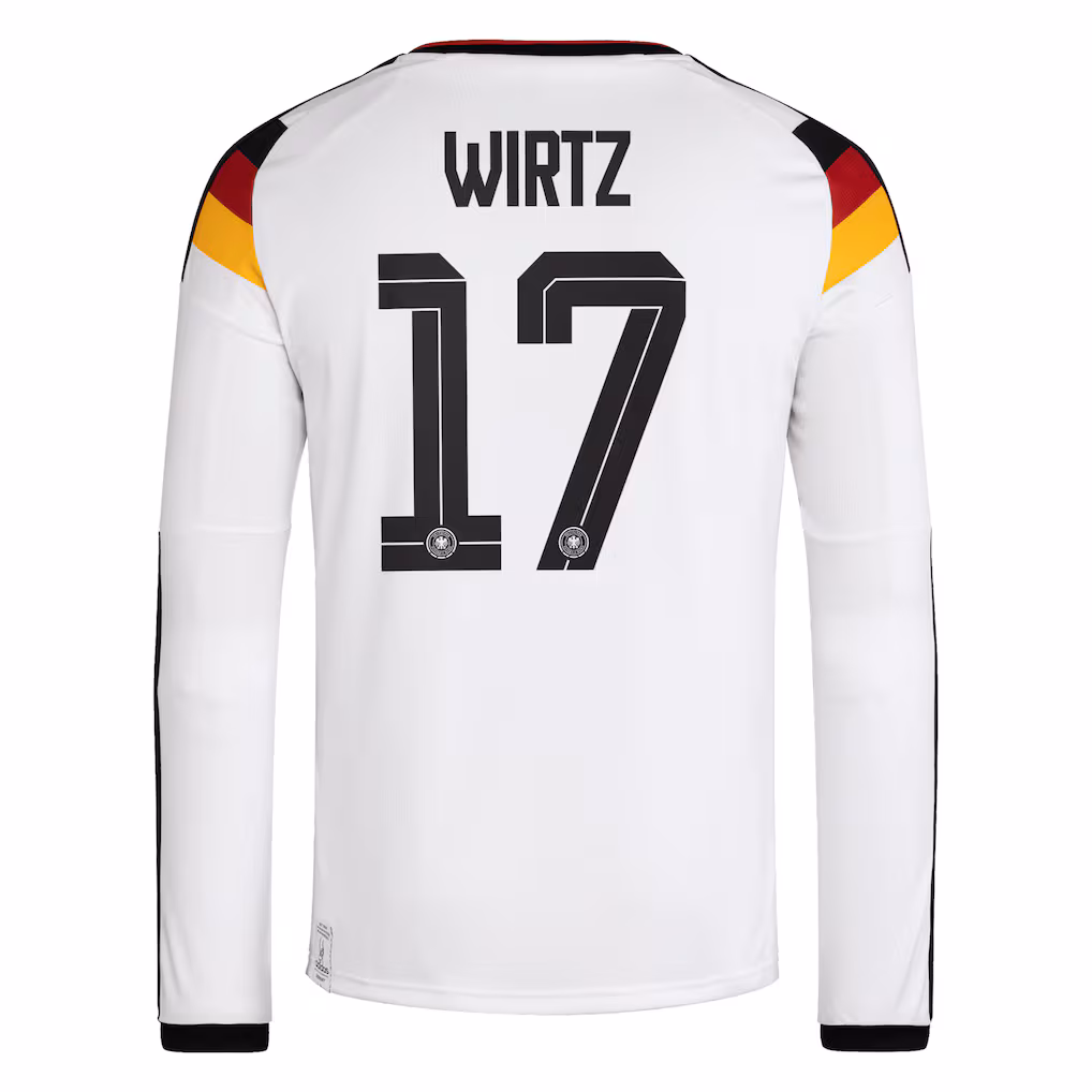 Camisola Principal Alemanha Mundial 2026 - Wirtz 17 - Manga comprida 2