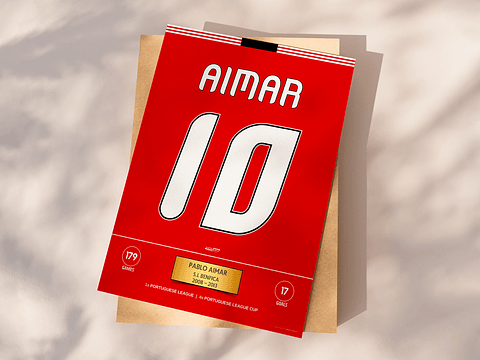 Poster Aimar SL Benfica - Stats & Trophies